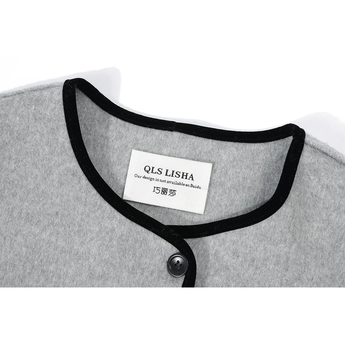 Qiaolisa Изящная уникальная супер красивая шерстяная куртка женская осенне-зимняя