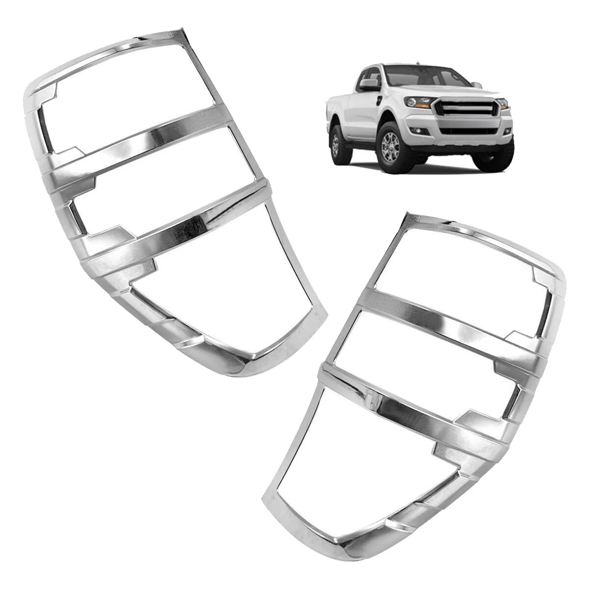 Хромированный задний фонарь противотуманный стоп светильник Накладка для Ford Ranger