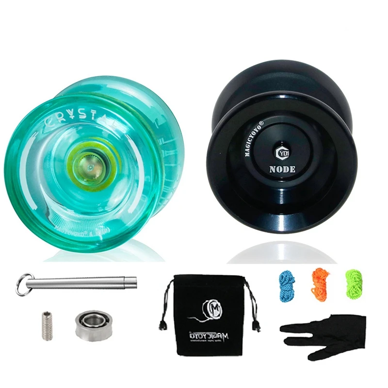 

Magicyoyo 2 Set Yoyos For Kids Beginner Yoyo With Gloves Short Puller Rope Storage Bag, Y01 & K2P