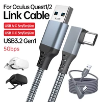 3m 5m 6m usb c cable for oculus quest 2 usb 3 2 data link transfer cable usb c to type c charger wires for steam vr accessories