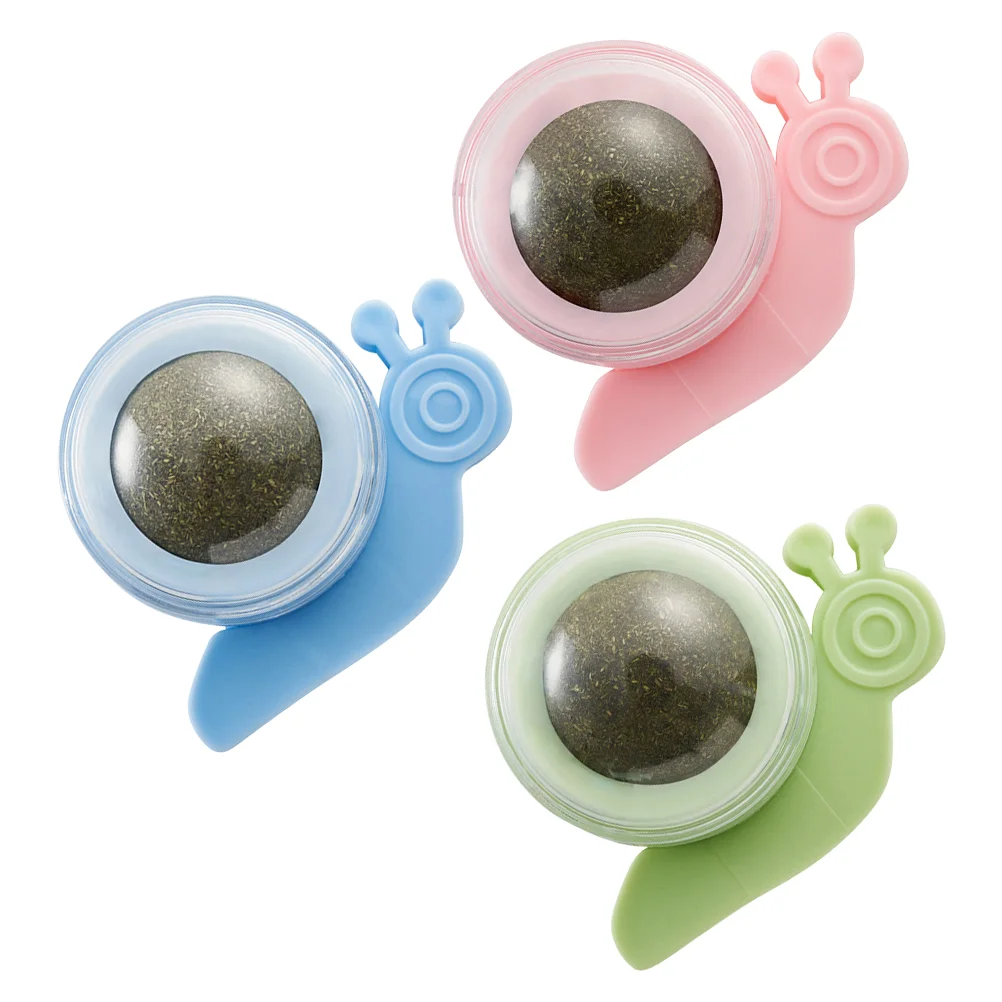 

3Pcs Cat Chewing Playthings Pet Catnip Balls Interactive Chewing Toys Sticky Catnip