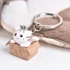 1 шт. креативная Личная милая маленькая коробка с кошкой, брелок, подвески для сумки для женщин и мужчин, брелок