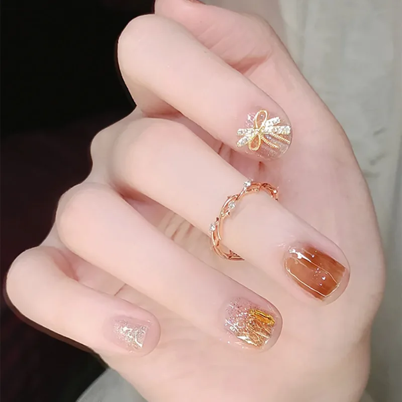 50 шт. Роскошные циркониевые круглые металлические аксессуары для дизайна ногтей