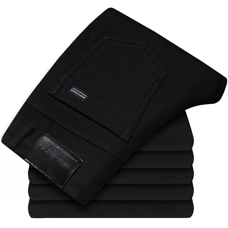 

9-Colors 2022 Autumn New Men's Regular Fit Jeans High-quality Fashion All-match Casual Pants Male Classic Brand Denim Trousers