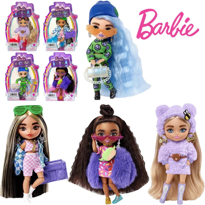 

Barbie Model Toys HGP62 - Extra Minis Series Mod Sdosen Fashionista Doll Play House Toy Collectible Doll for Girls Birthday Gift