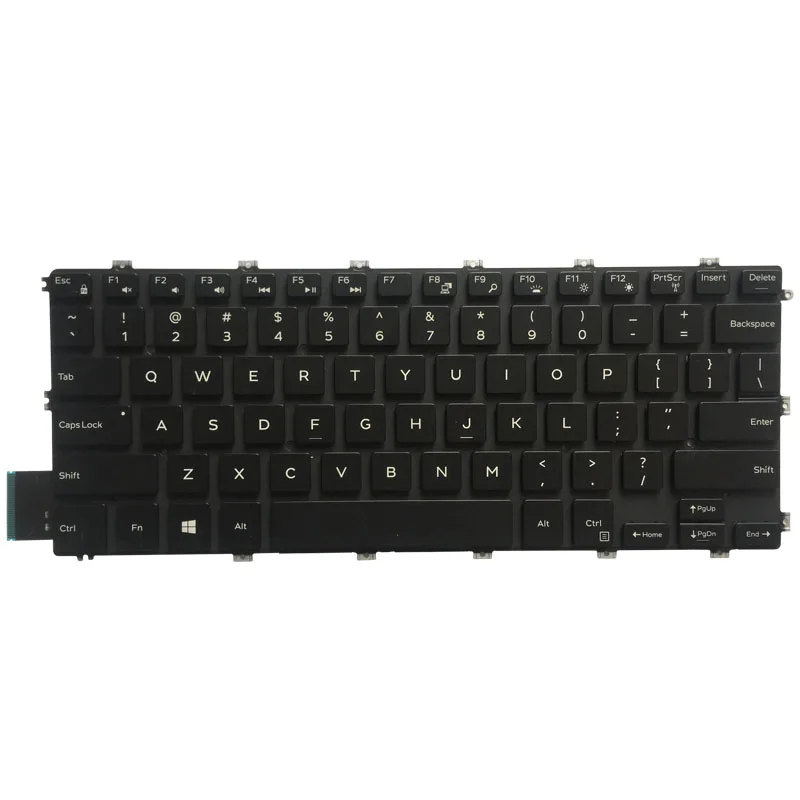 Фото Новая американская клавиатура с подсветкой для Dell Inspiron 15 5480 5482 5488 7386 7586, 2 в 1 Latitude 3400 VGR8N №2