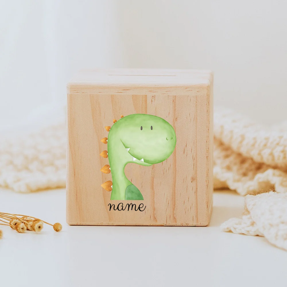 

Деревянная копилка с именем