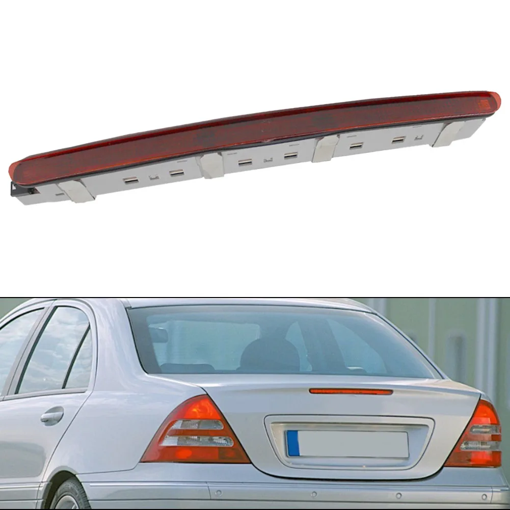 

High Quality Red Lens LED Trunk Boot Third Brake Stop Light A Must Have Upgrade for Mercedes W203 C Class (2000 2007)