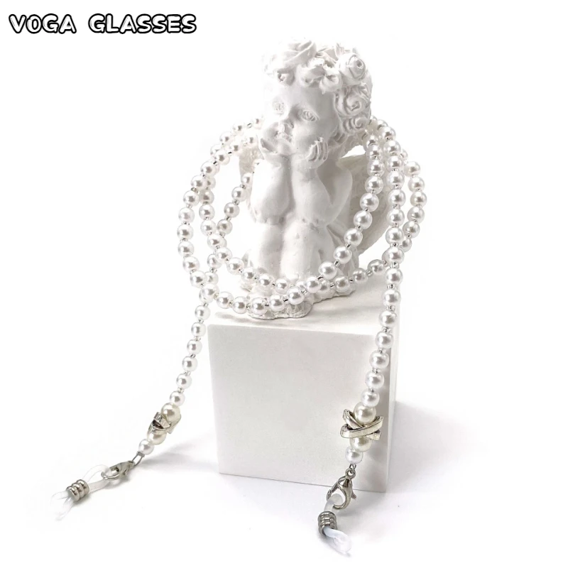 

2023 New Fashion Eyeglasses Chain For Women Pearl Beaded Mask Anti-lost Lanyard Chain Necklace Glasses Holder Mask Chain