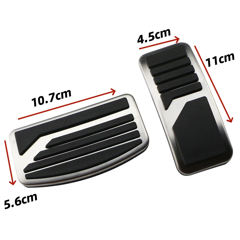 Автомобильный чехол на педаль AT MT из нержавеющей стали для Mitsubishi ASX Outlander Lancer EX Eclipse Cross Pajero, чехол на педаль газа