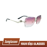 vintage sun glasses men rimless stylish panther sunglass luxury designer carter shades outdoor accessories gafas de sol hombre