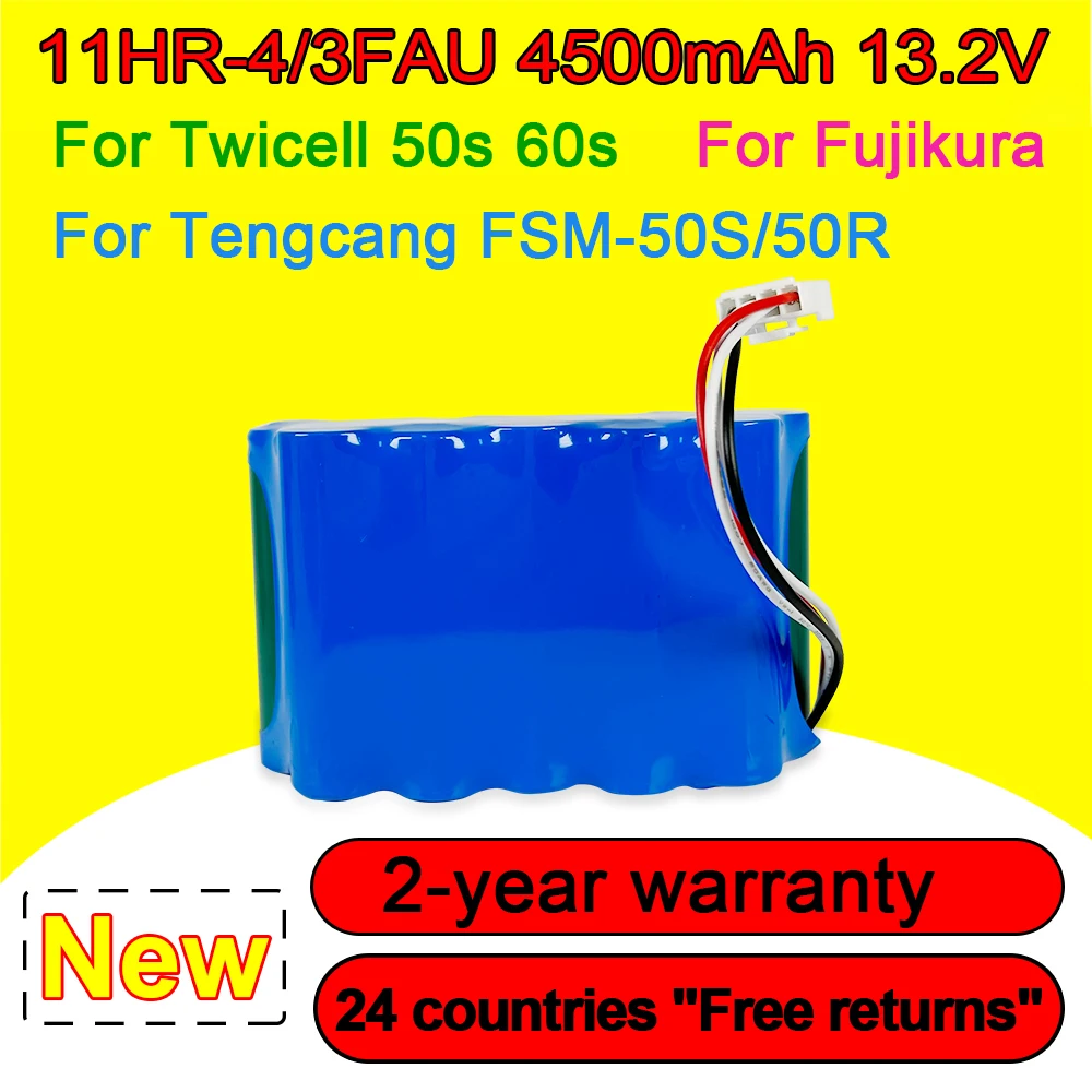 13,2 V 4500mAh 11HR-4 3FAU Новый аккумулятор для Twicell 50s 60s для Fujikura BTR-08 BTR-08R/18S/50R/50R 11HR-4/3FAUP