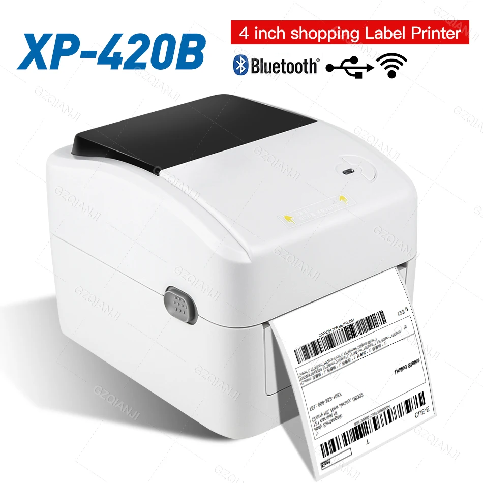 Фотопринтер штрих-кодов 4 дюйма 4x6 USB термопринтер для этикеток 40-110 мм печать на
