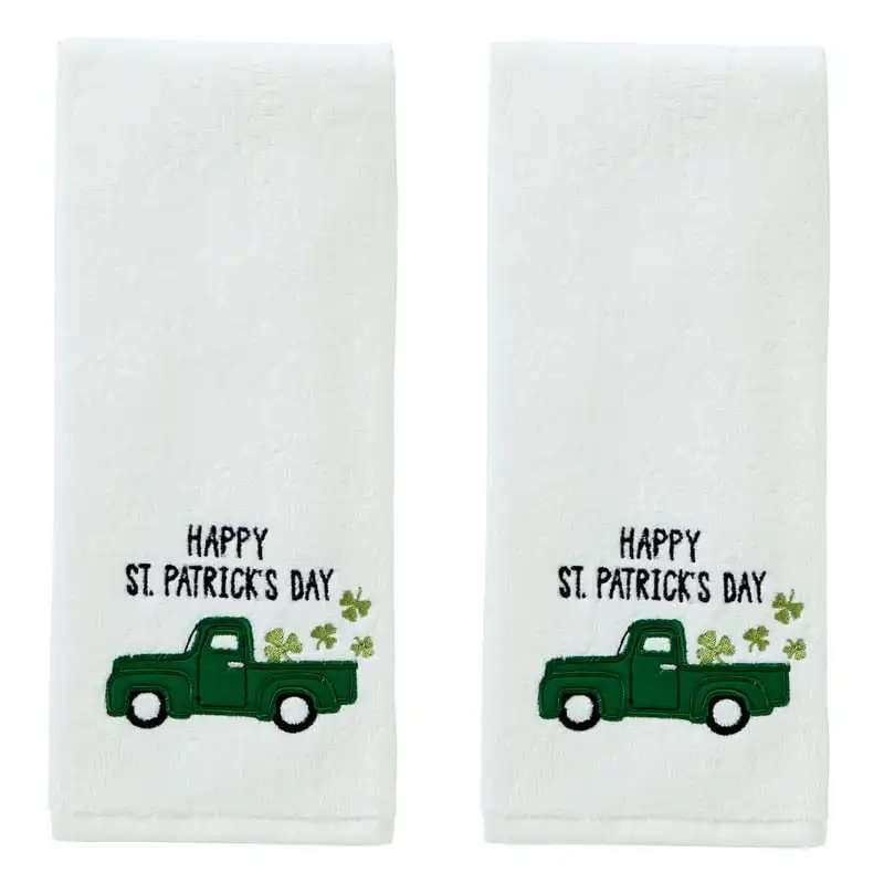 

Patrick's Day Hand Towel (2-Pack), White