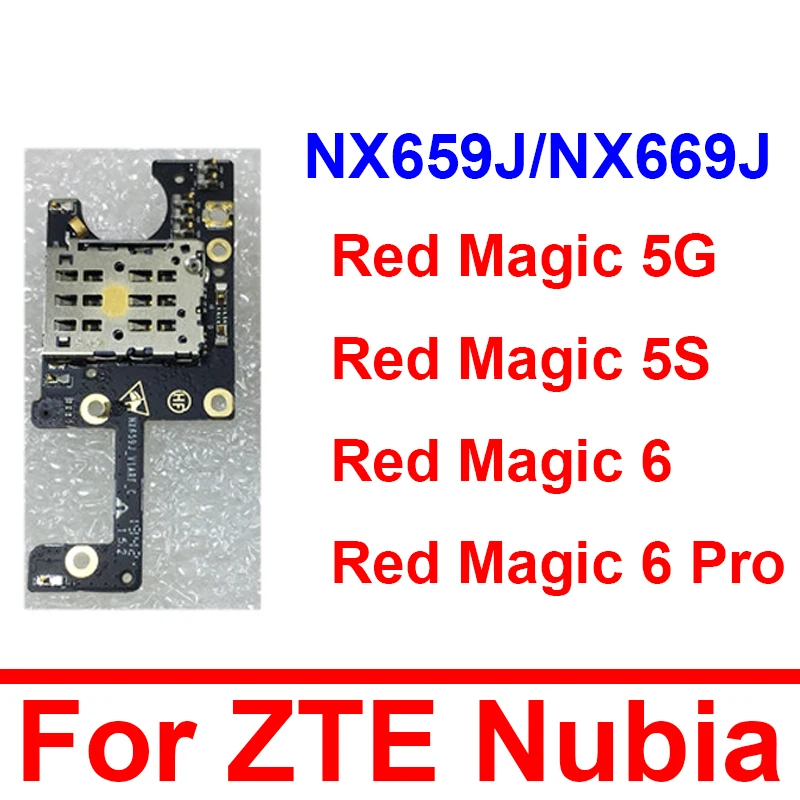Микрофонная плата для SIM-карты для ZTE Nubia Red Magic 5S NX659J 6Pro 6 NX669J микрофон для замены держателя Sim-карты