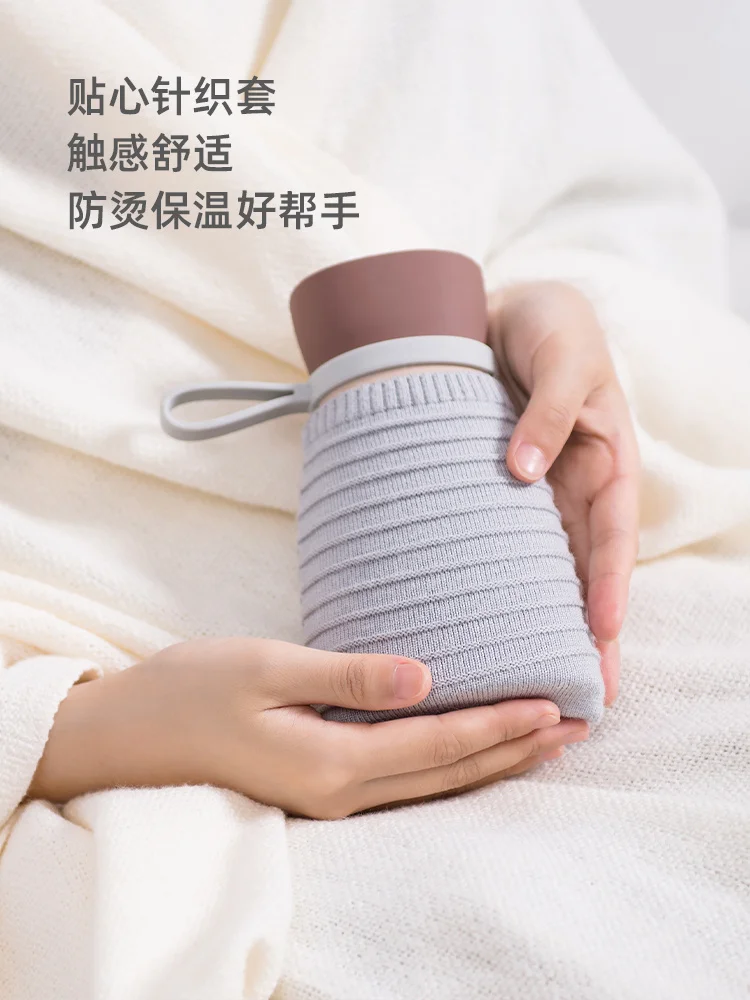 

Portable Vertical Hot Water Bag Water Injection Hot Water Bottle Silicone Portable Irrigation Hand Warmer