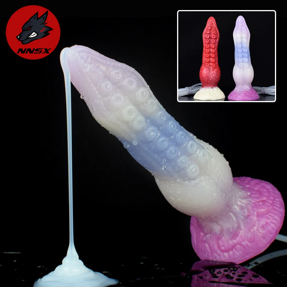 NNSX Монстр Сквиртинг фаллоимитатор Женский мастурбатор Осьминог фаллоимитаторы