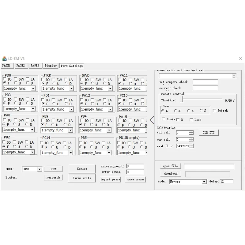 1 шт. VOTOL-контроллер EM30 EM50 EM80 EM100 EM150 кабель USB для регламента ajustar parámetros del Controlador