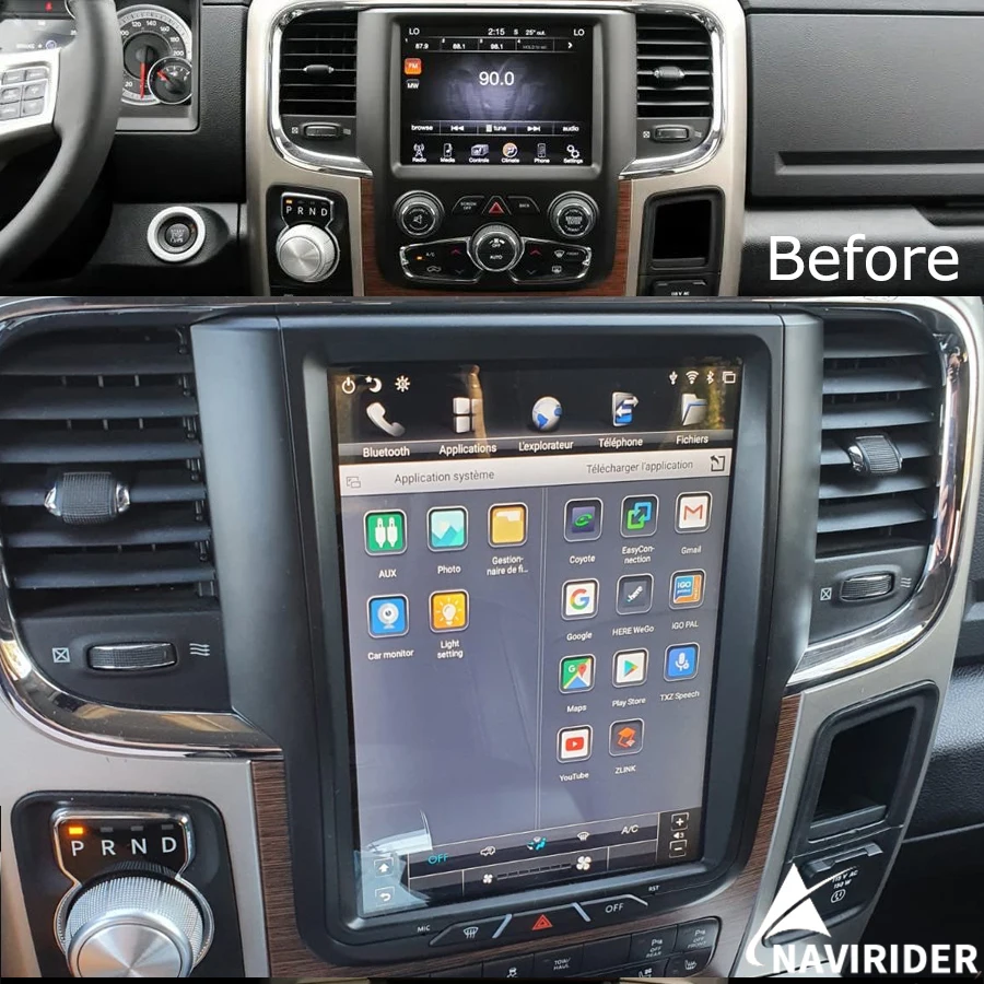 

128GB Car Android IPS Screen For Dodge RAM 1500 2011-2017 Tesla Radio Multimedia Stereo Video Player GPS Navi Head Unit Carplay