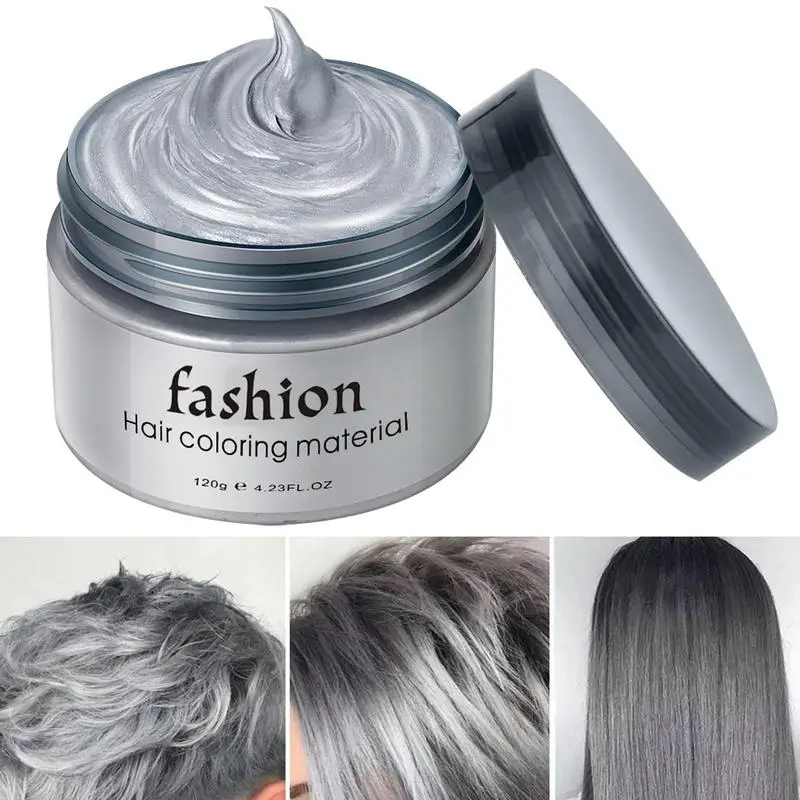 Ing Wax Gray Hair Mud Cream Instant Hairstyle For Men Women Kids For Cosplay Special Party Normal Party