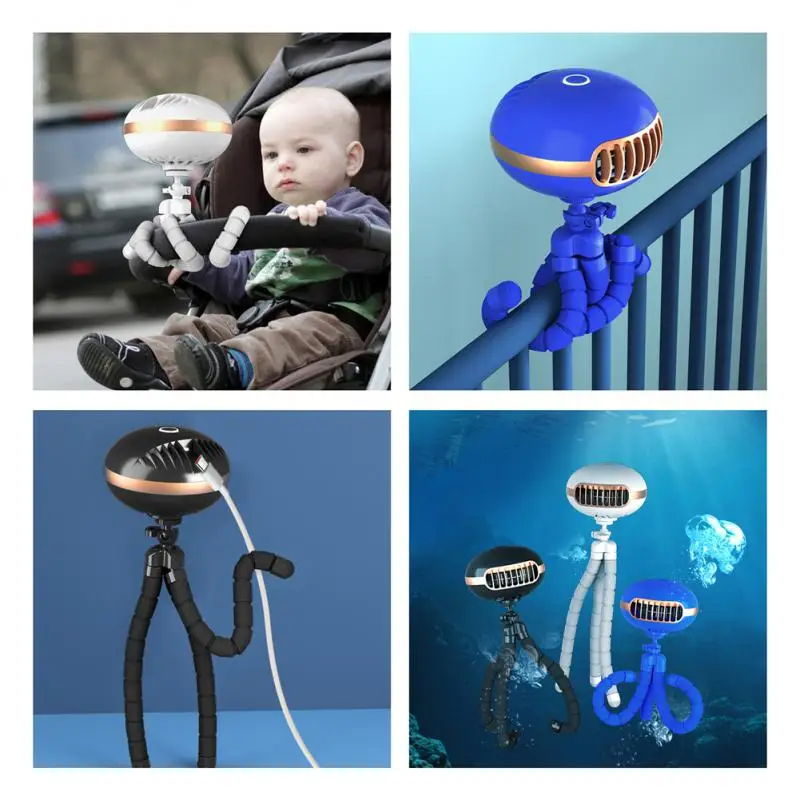 

Windable Planet Baby Car Portable Fan USB Handheld Cooling Fans Rechargeable 4 Speeds Office Desktop Mini Air Cooler Cyling