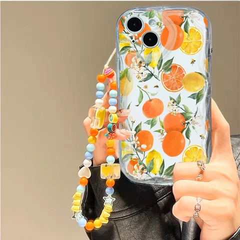Оранжевый милый чехол с тыквой для Infinix Hot 60 50 Pro Plus 60i Note 50 50X 50S Tecno Spark Go 2 40C 40 Camon 40 30 Pro Cover