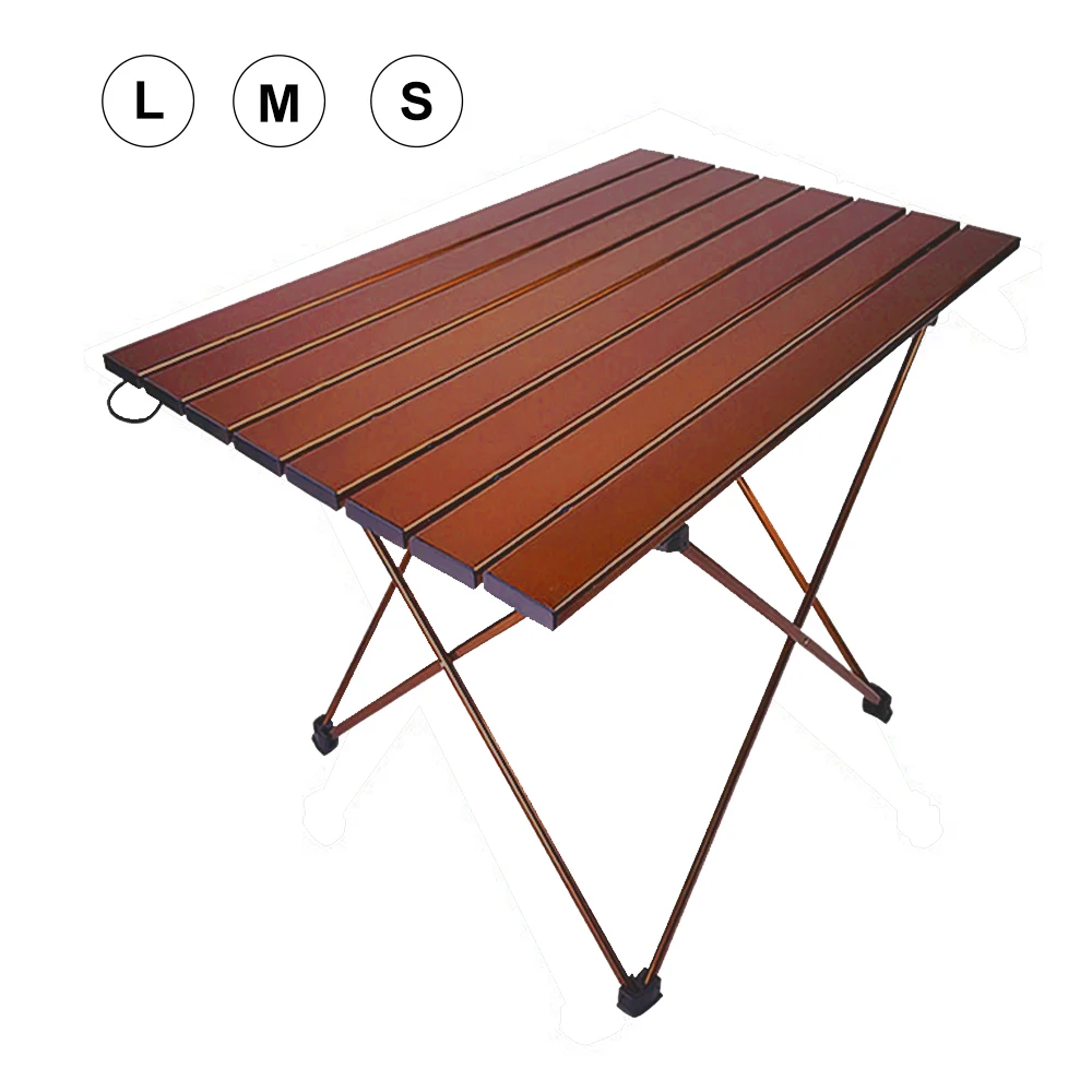 

Portable Aluminum Table Picnic Beach Fishing Folding Table Outdoor Lightweight Backpacking Camping Desk with Carry Bag