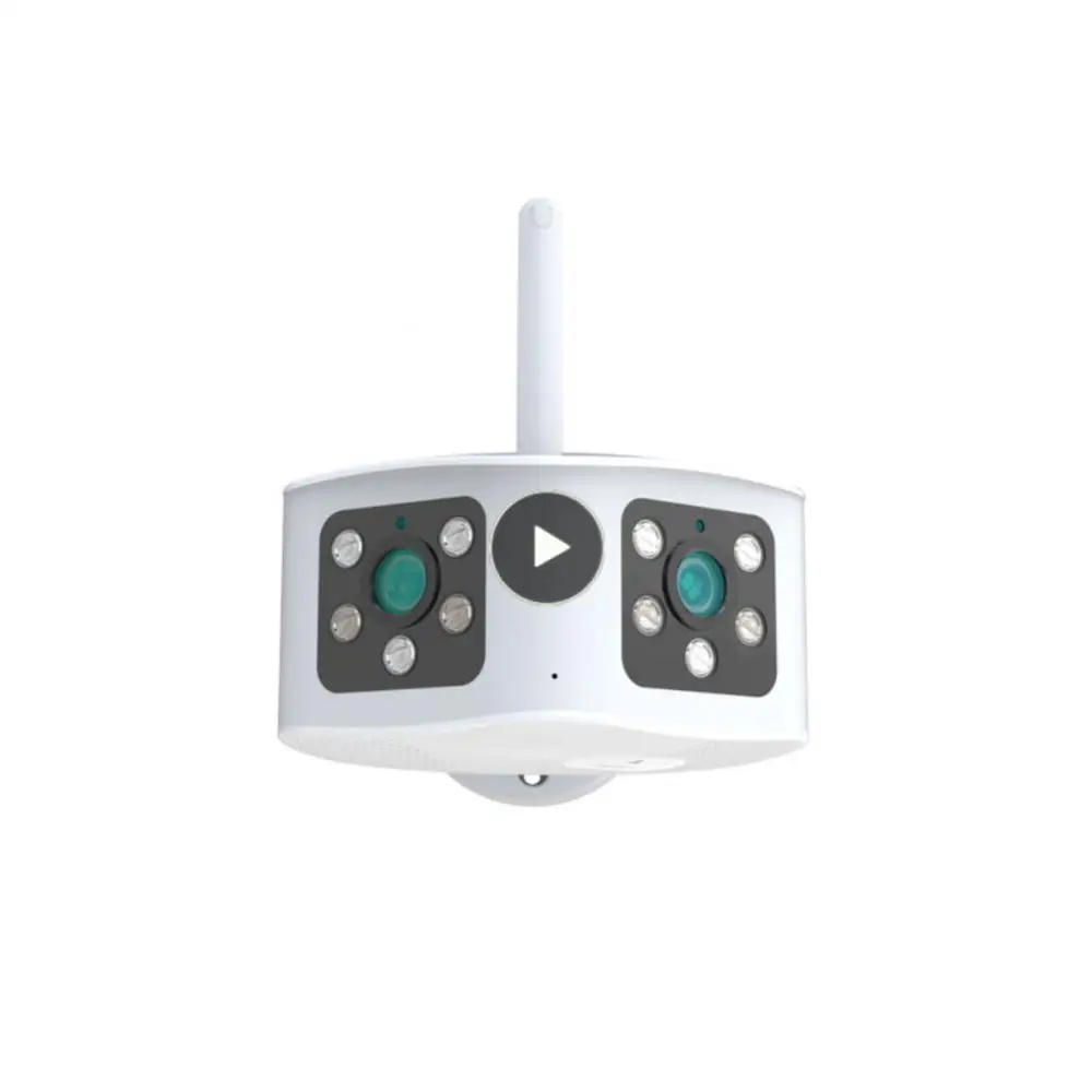 

Ip Camera Ai Human Detection 180 ° Ultra-wide Angle Security Camera Wifi Dual Lens Wifi 4k 8mp 6mp Protection