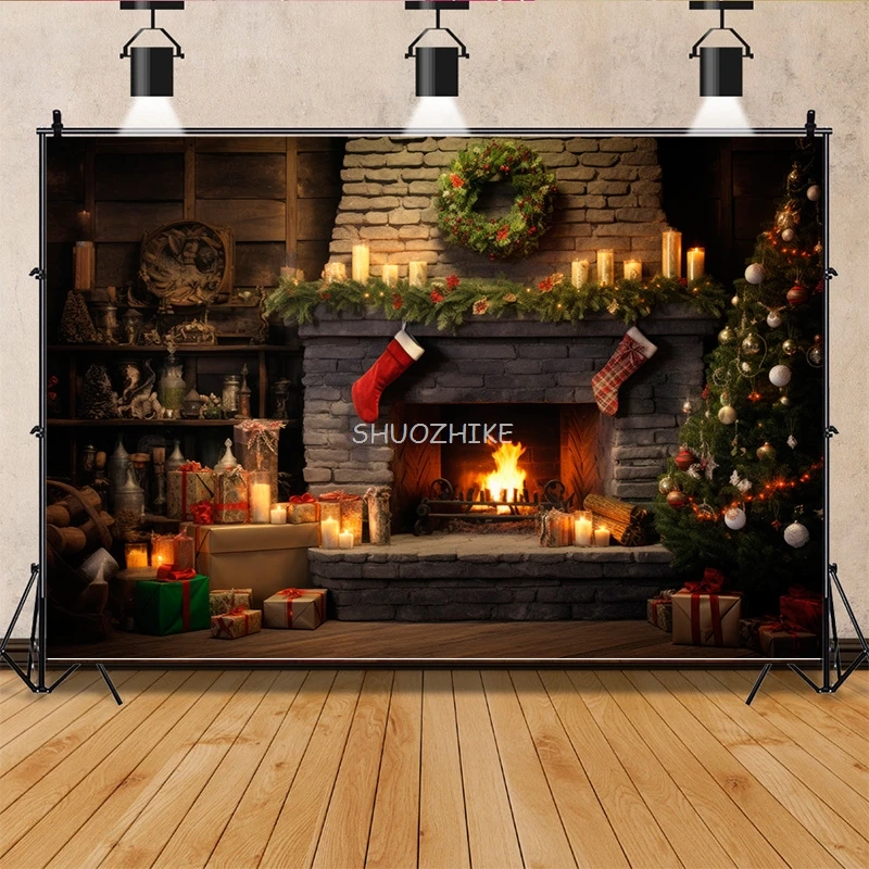 Фотофон виниловый SHUOZHIKE Рождественский день