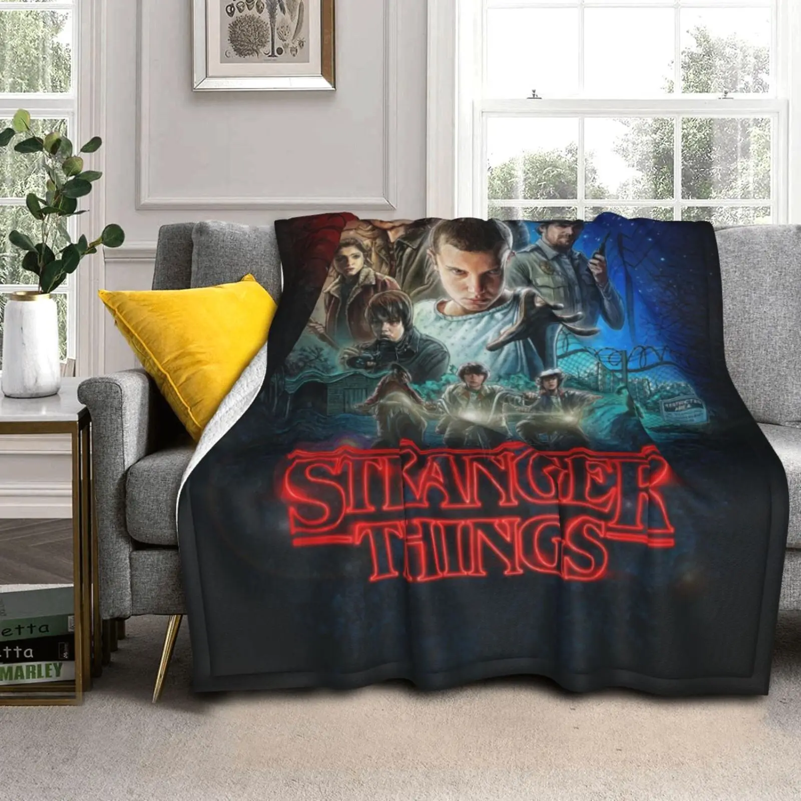 

2022 Hot Blanket Movie Ropa Stranger Things Season 4 To 1 Mat Hotel Picnic Warm Sofa Cover Beach Towel Travel Home Decoration