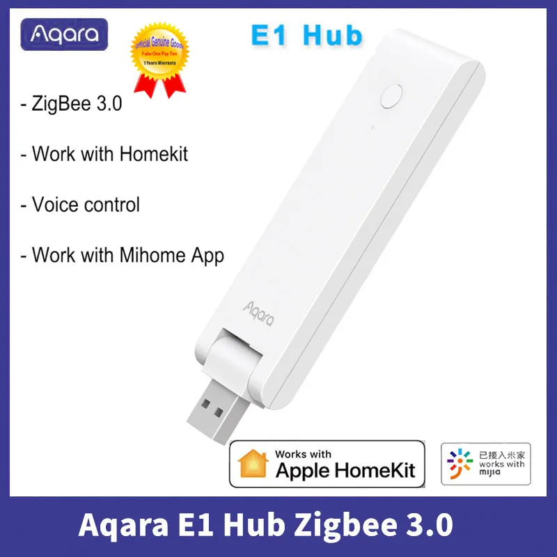 New AQARA E1 Zigbee Hub USB Smart Gateway Aqara Hub Wireless Zigbee Connect Remote For Xiaomi MIHOME For Apple Homekit