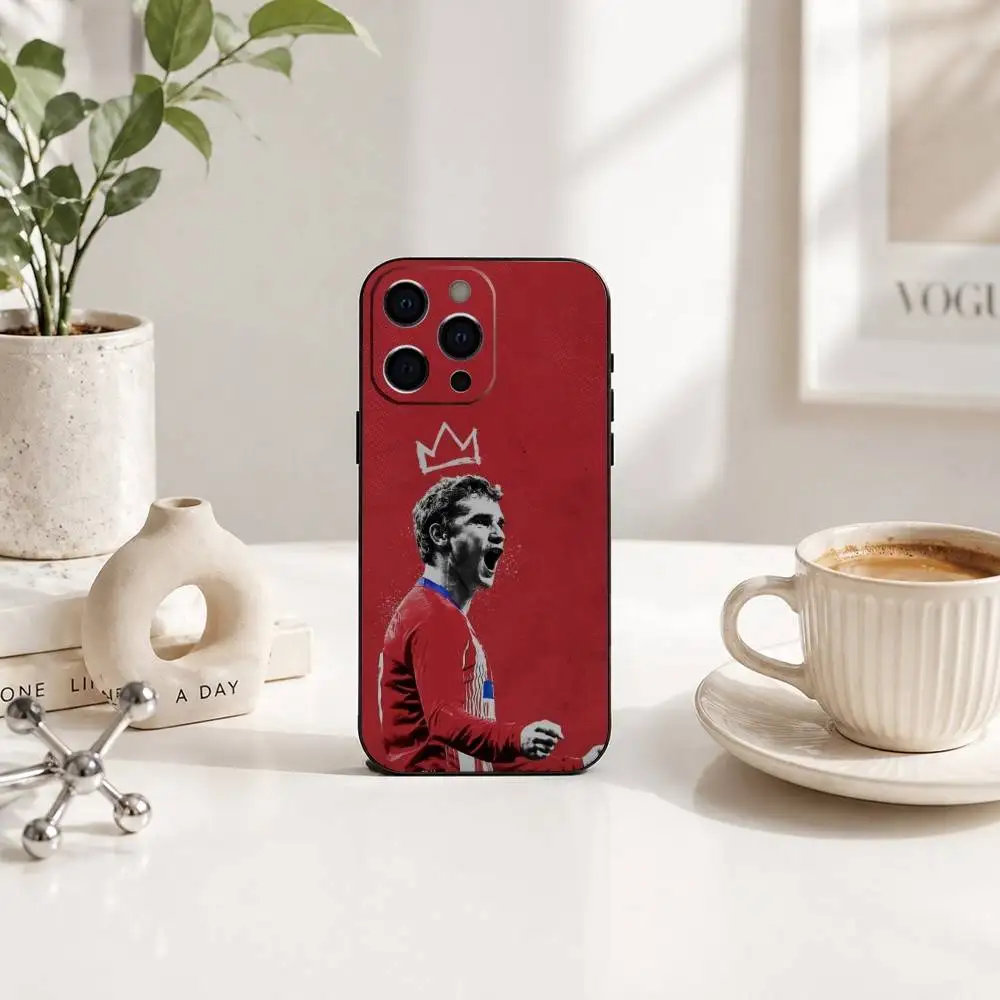 Фото Чехол для телефона F-Football star A-Antoine Griezmann, силиконовый, мягкий, для iPhone 17 16 15 14 13 12 11 X XR Plus Pro Max Plus №2