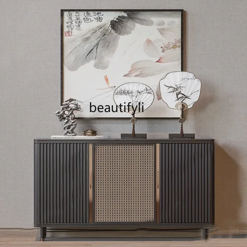 LНовый шкаф на крыльце из цельного дерева в китайском стиле светлый роскошный