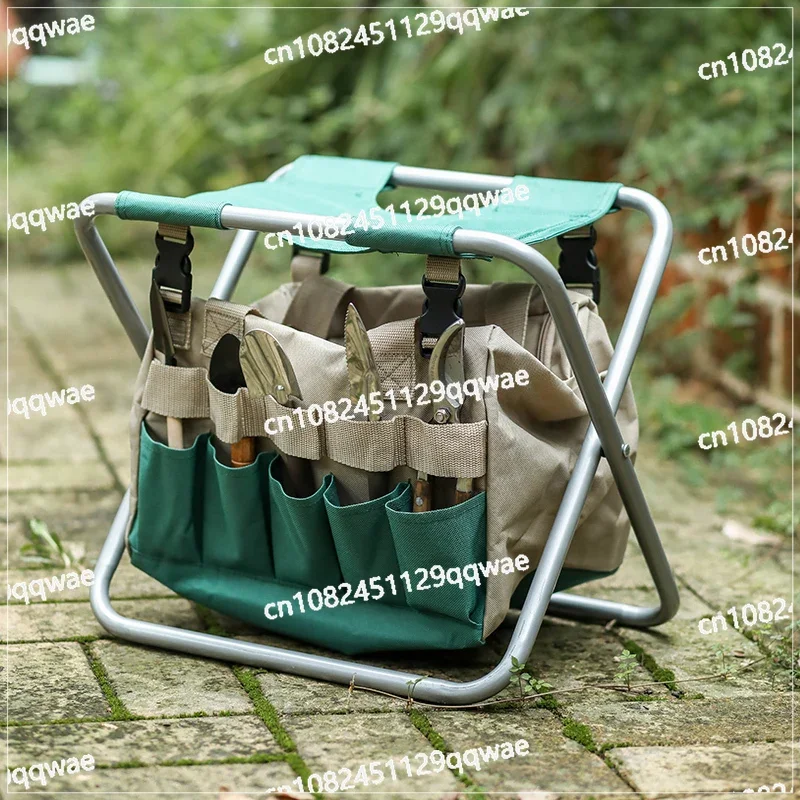 Многофункциональная сумка для хранения садовых инструментов табурет складная