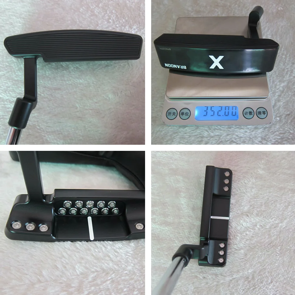 

New golf forehand putter traditional black silver straight bar putter BR ANOON practice bar