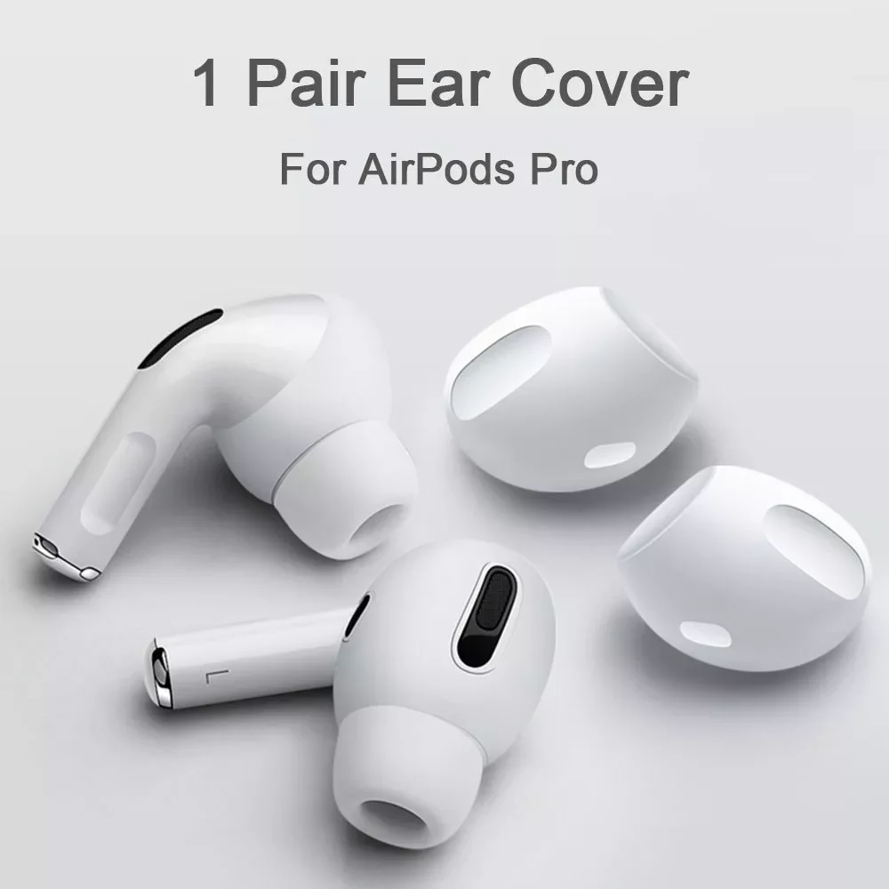 

1pairs Soft Silicone Ultra Thin Earphone Tips Anti Slip Earbud Earphone Case Cover For Airpods Pro