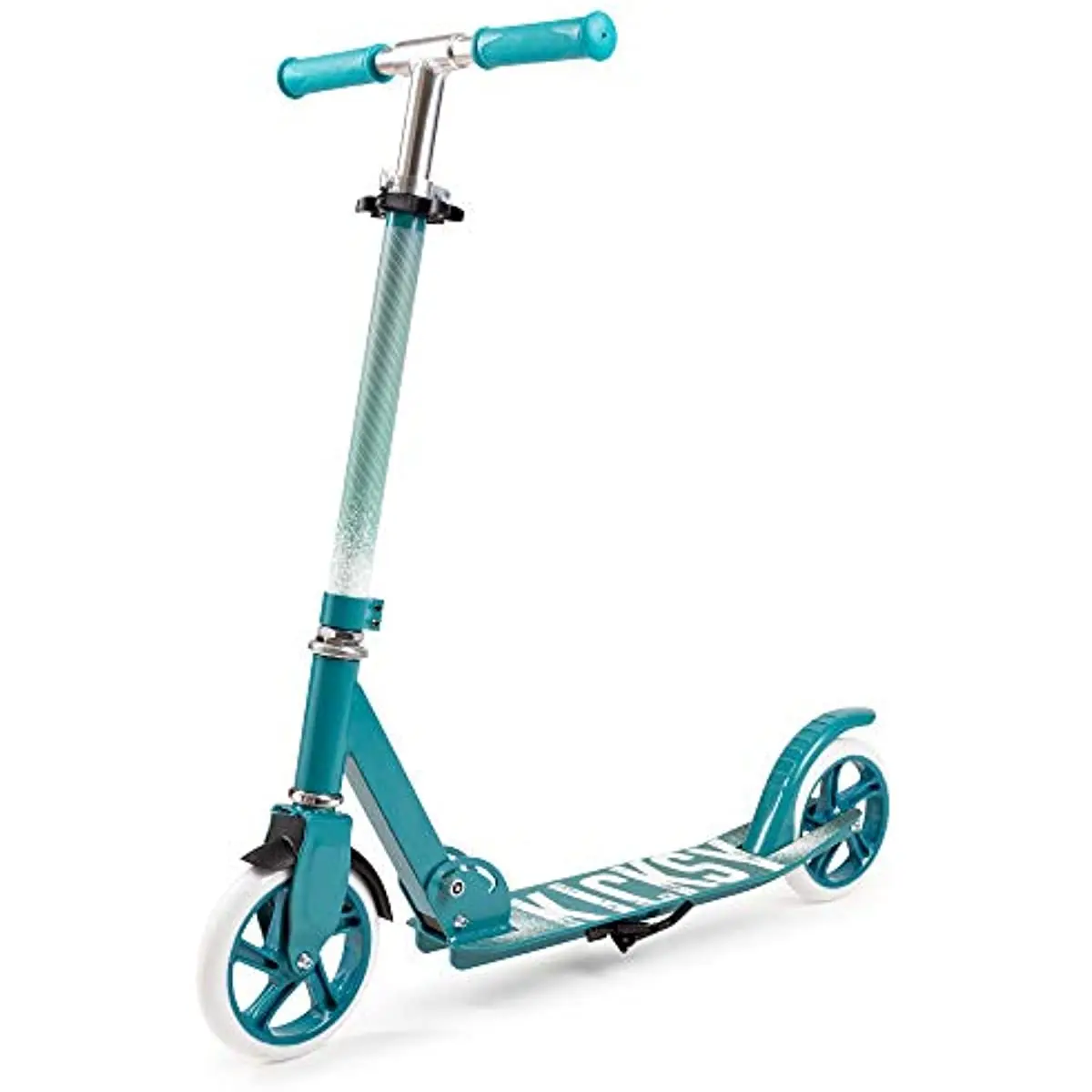 

Kicksy Scooter for Kids Ages 6 Years and Up and Teens,Big Wheel Scooter for Stability,2 Wheel Foldable Scooter
