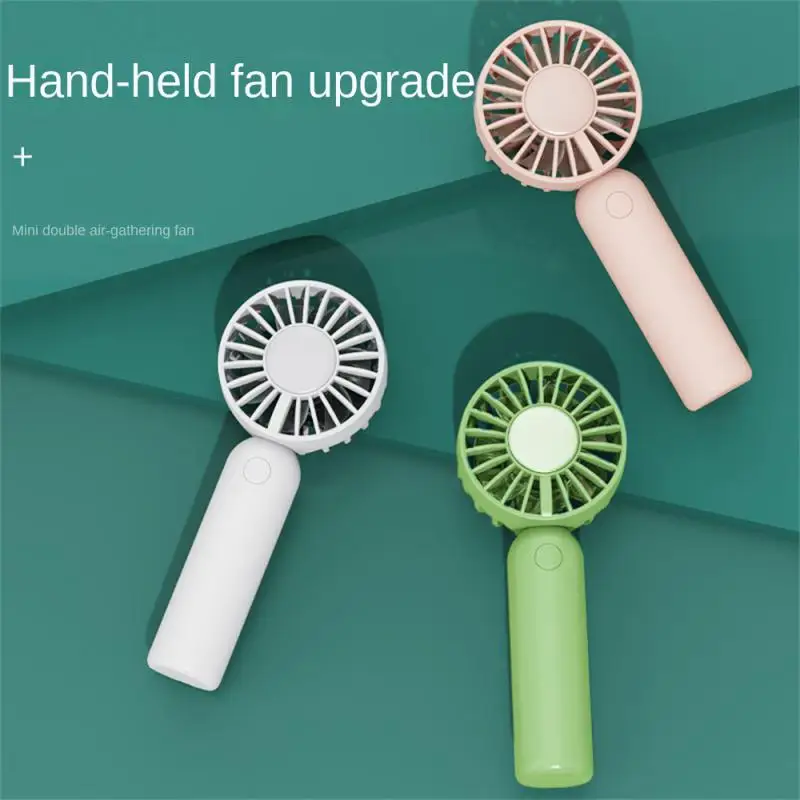 

Childrens Fan Hand-held Portable Desktop Fan Dual Motor Lazy Fan Electric Fan For Student Dormitory Office Mini Fan Convenient