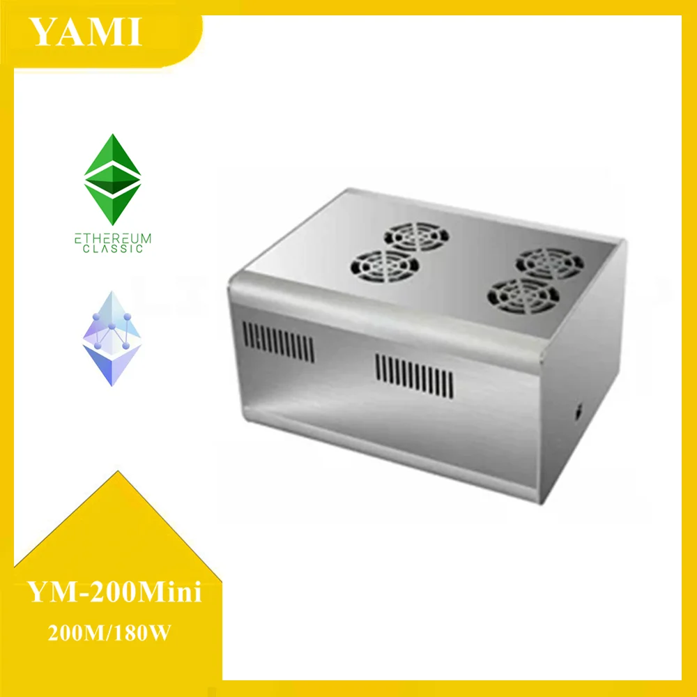

Yami Etc ETHW Miner Ym-200mini 200mh/S with 180W Ethash Mining Power Supply Included