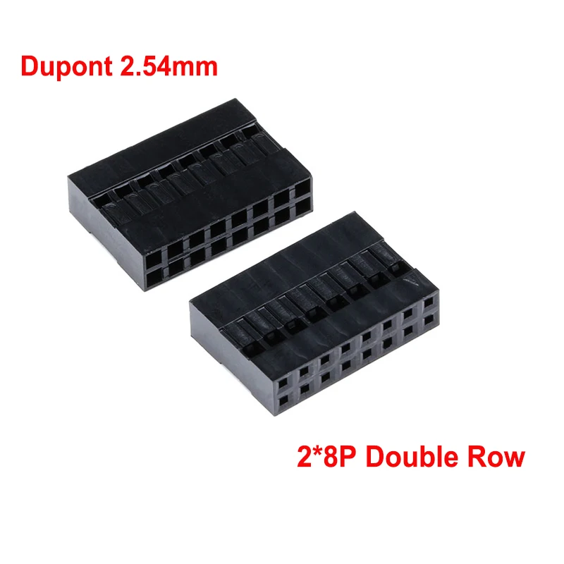 

20 шт. двухрядная насадка Dupont 2,54 мм 8P 2*8P DuPont пластиковая оболочка штекер DuPont перемычка провод кабель корпус разъем