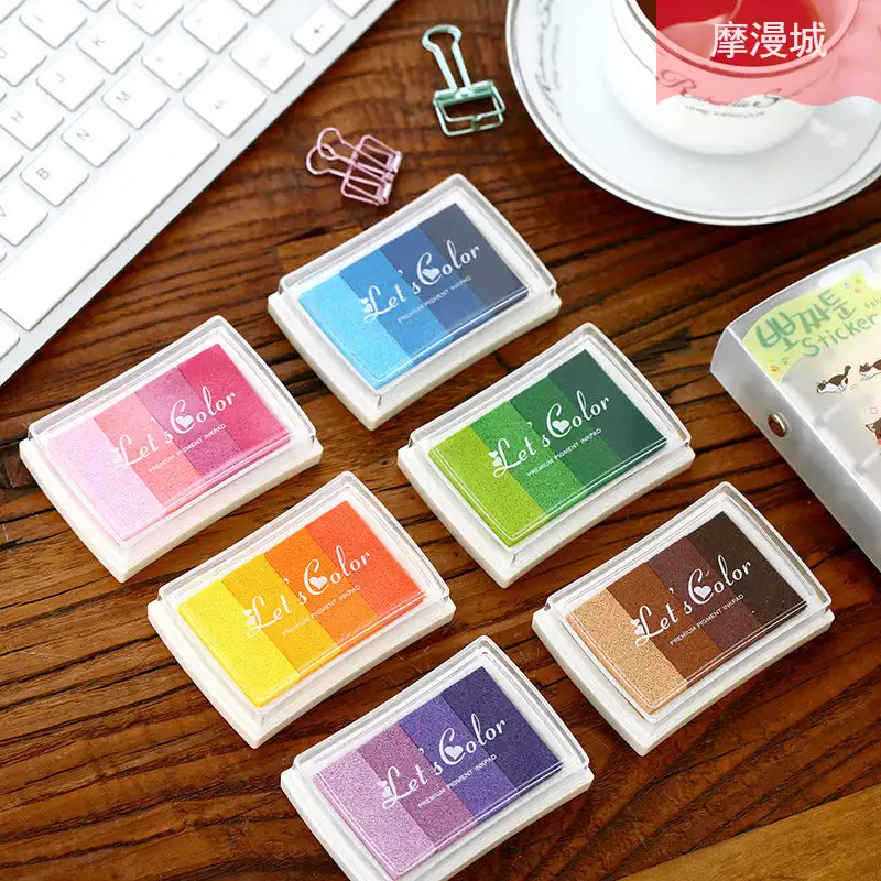 

Creative Candy Gradient Color Inkpad Multi-color DIY Seal Decorative Printing