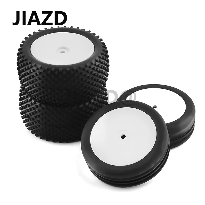 

4pcs 1/10 Off-Road Car 2WD 4WD Plastic Wheel Rubber Tire For RC Car SRX2 SRX4 Bandit Tekno EB410 YOKOMO YZ4