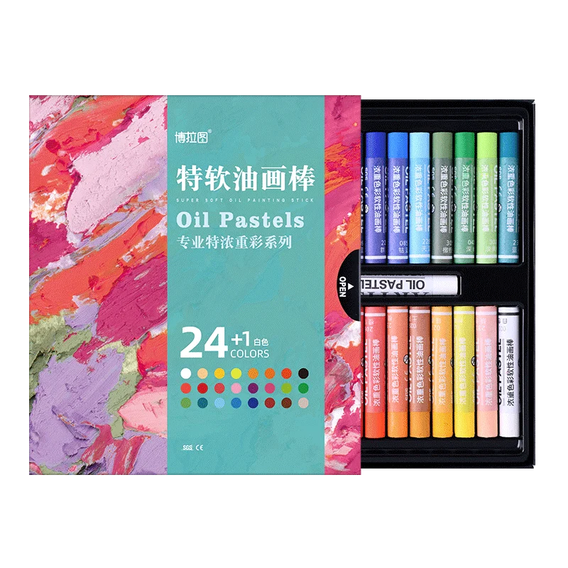 

Oil painting stick set soft Heavy color oil painting rod 24 -color macaron color lapices de colores con envio gratis kredki