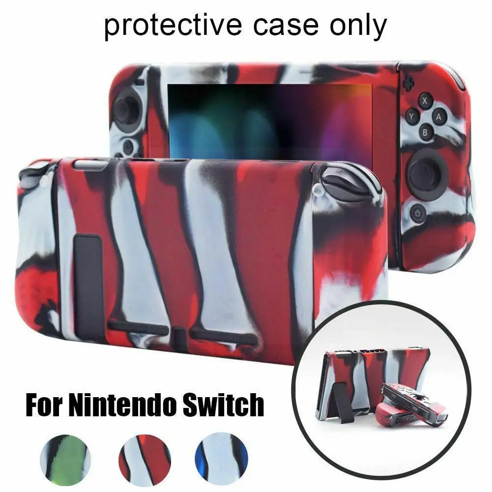 

For Switch Camouflage Cover Handle Silicone Cover NS Handle Non-slip In Cover Cover Protection 3 Handle Cover 1 NX Z8G0