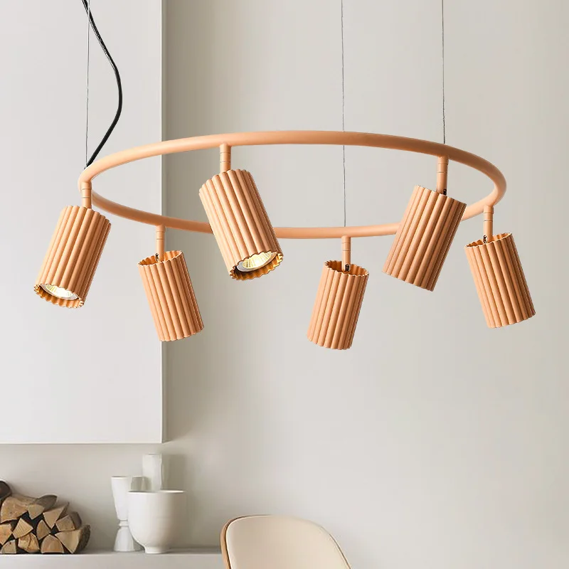 

Nordic modern chandelier Brief Spot Lighting Designer pink chandelier Rotatable Suspension For Dinning Room child room lighting