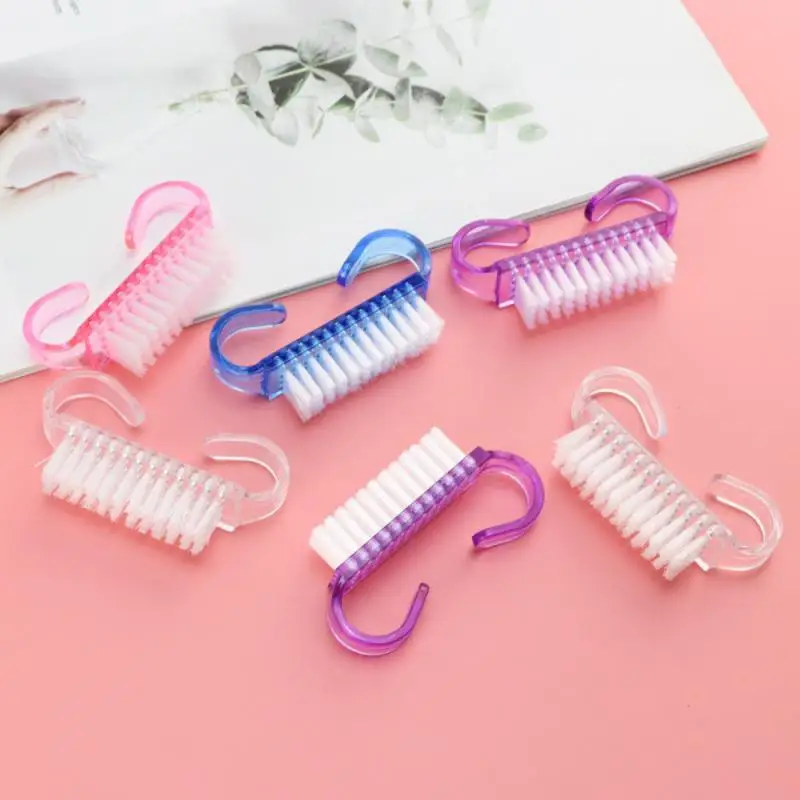 

3PCS Gel Acrylic Nail Brush Care Sanding Soft Remove Manicure Dust Powder Clean Transparent Mix Color Choose Accessory