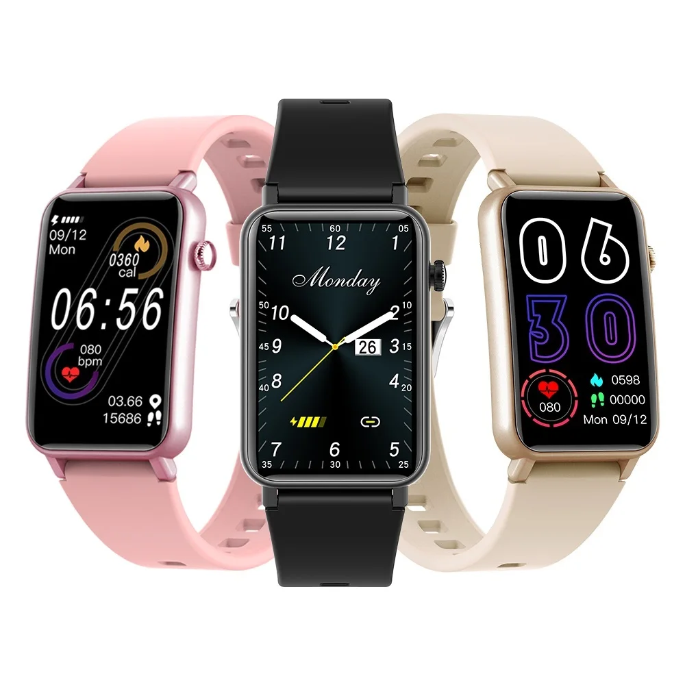 

KUMI U3 1.57" Men Smart Watch Sport Fitness Heart Rate Blood Oxygen Monitor IP68 Waterproof Women Smartwatch for IOS Android