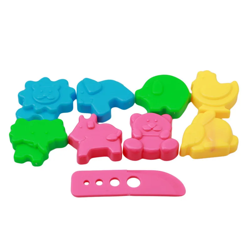 

Детская образовательная игрушка подарок Пластилин пресс-форма инструменты 9 шт./компл. смешанных цветов пластиковый Пластилин Глина набор ...