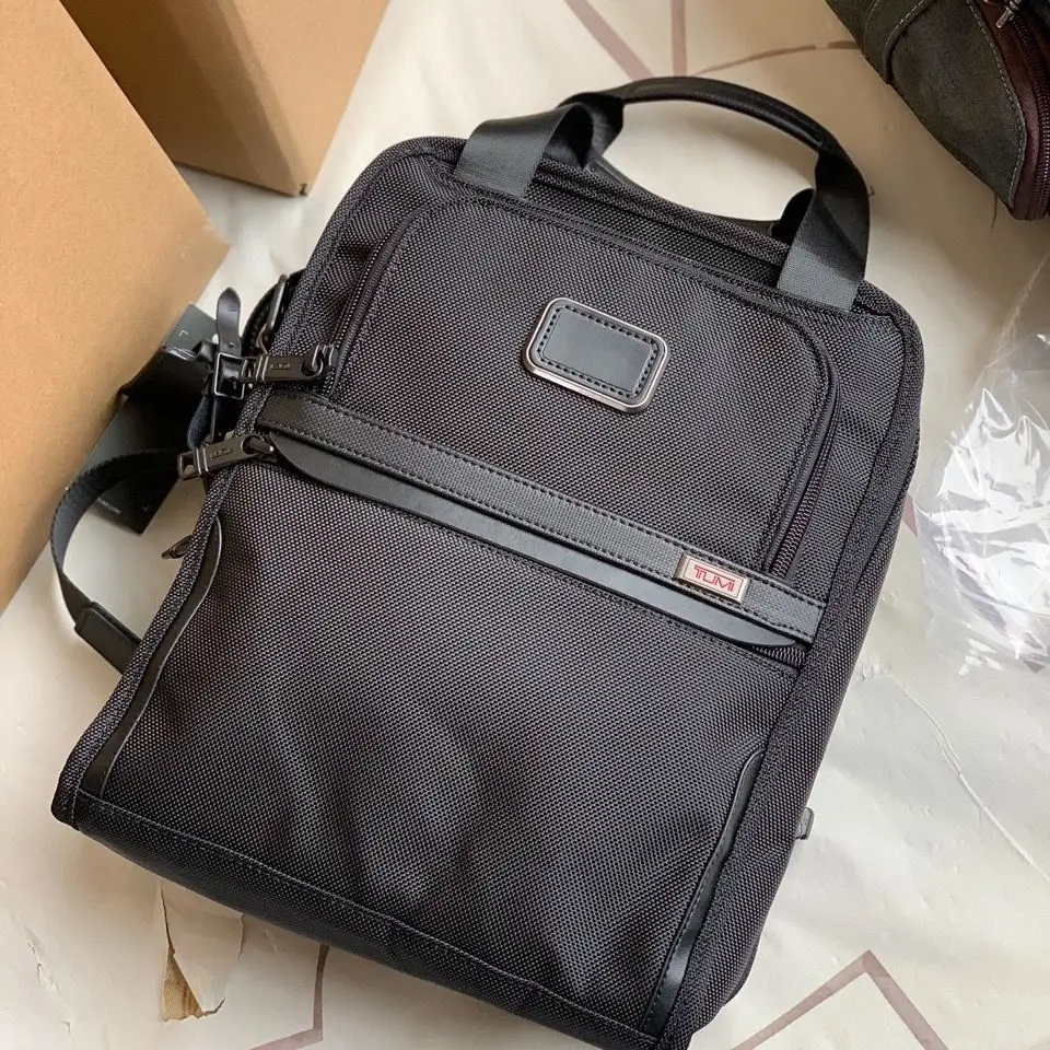 Tumi Men's Shoulder Bag Ballistic Nylon Extended Laptop Bag Leisure Travel Business Crossbody Bags For Men