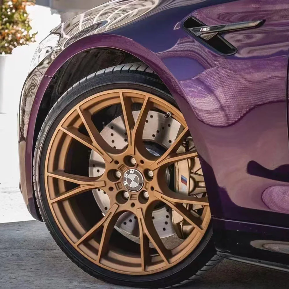 

1.52x18m Paint Metal Midnight Purple full car wrap real carbon fiber